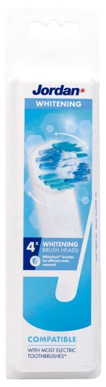 Jordan Whitening Brush Heads Opzetborstels 4-pack