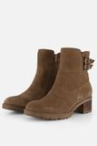 Gabor - Dames - Enkellaarsjes - Suède - Beige - Maat 37