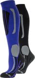 Falcon Victoria Wintersportsokken - Maat 35-38 - Vrouwen - Paars/Zwart