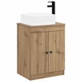 vidaXL Badkamermeubel Set Artisanaal Eiken Hout