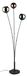 Lampe standard, métal, verre, LED, 28 W, E14, 150 cm