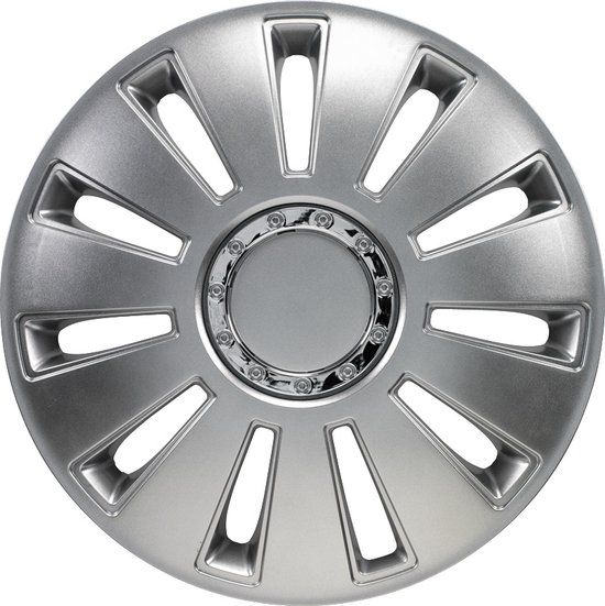 Autostyle Wieldoppen Silverstone Pro 14 Inch Zilver - Set van 4