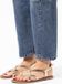 Sacha leren sandalen goud