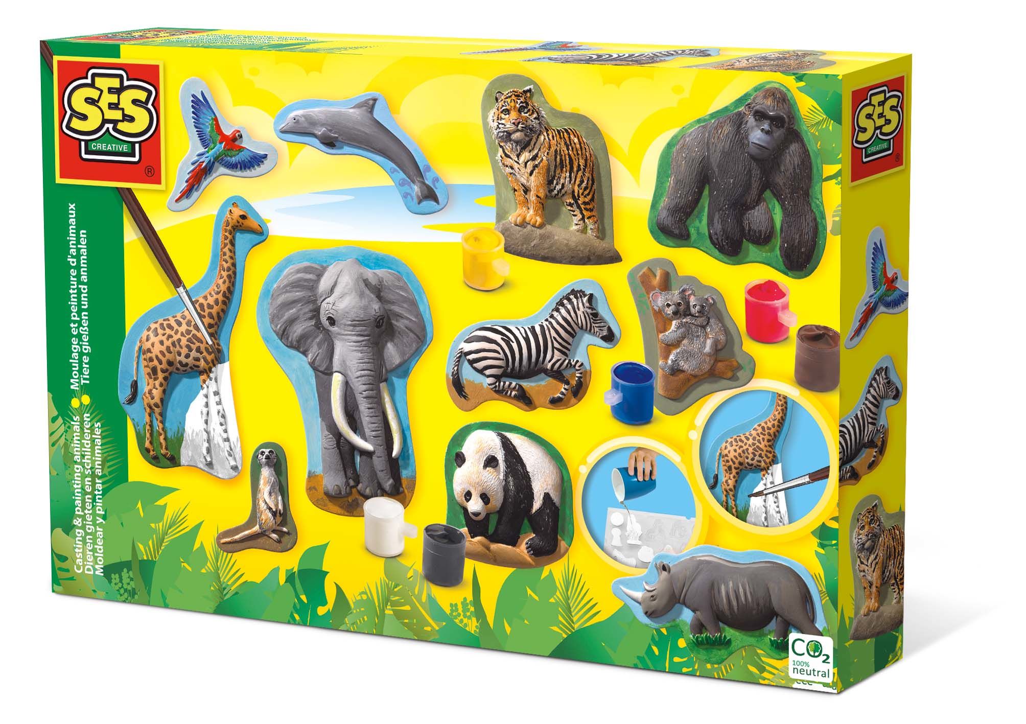 SES Creative Gieten en schilderen - Dieren - Kinderset