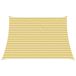 VidaXL Voile d'ombrage rectangulaire 3/4 x 3 m hdpe jaune et blanc