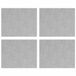vidaXL - Tapis d'escalier - 4 pièces - 50 x 40 cm - Argent - Aluminium - Rectangulaire
