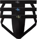 Calvin Klein Jockstraps 3-Pack Coton Élasthanne Noir 2XL