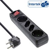 InLine 16445S power uitbreiding 5 m 2 AC-uitgang(en) Zwart