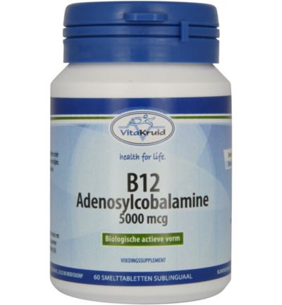 Vitakruid B12 Adenosylcobalamine 5000mcg Tabletten - 8717438690971