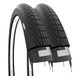 2 GraZIella 2 banden 20 x 1,75 (47-406) banden van zwart rubber voor GraZIella City Bike BMX straat kinderen