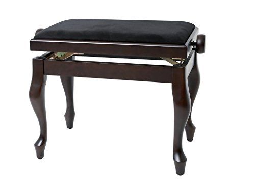 GEWA Pianobank Deluxe Classic, zwart hoogglans