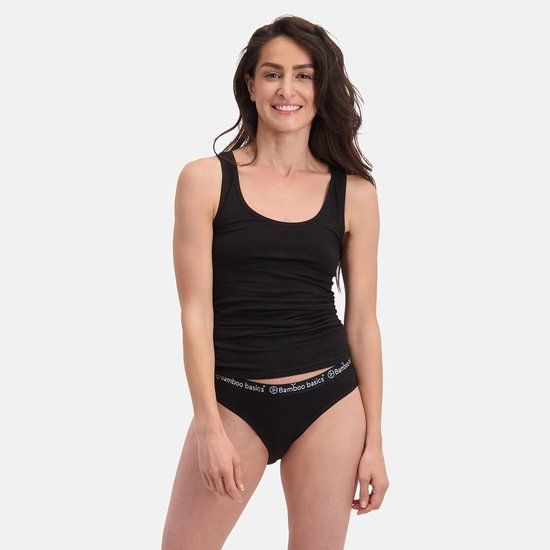 Bamboo Basics Zwarte Slips Yara - 3-pack - Maat XL