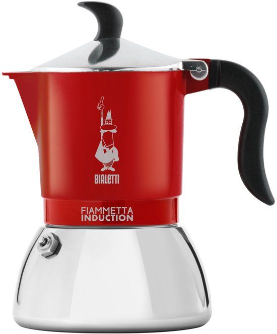 Bialetti Italiaanse Koffiepot FIAMMETTA INDUCTI Rood Aluminium 4 Koppar