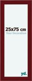Your Decoration Cadre photo 25x75 cm MDF Rouge vin brossé Como