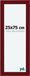 Your Decoration Cadre photo 25x75 cm MDF Rouge vin brossé Como