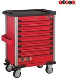 FORCE 258-delige gereedschapswagen rood