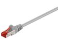 Goobay 50887 CAT 6 verbindingskabel, S/FTP (PiMF), grijs, 2 m kabellengte