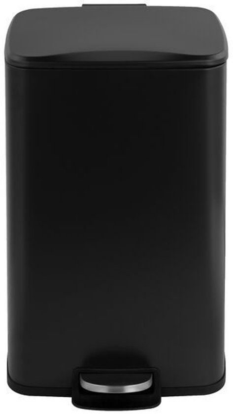 Salt & Pepper Pedaalemmer - Zwart - 30 liter - Metaal - Soft-close