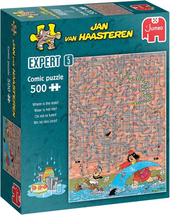 Jan Van Haasteren Puzzel Waar Is Het Lek? Expert 1000 Stukjes