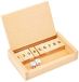 Goki Shut the box dobbelspel: 13,5 x 9 x 2,5 cm, hout, 2 dobbelstenen