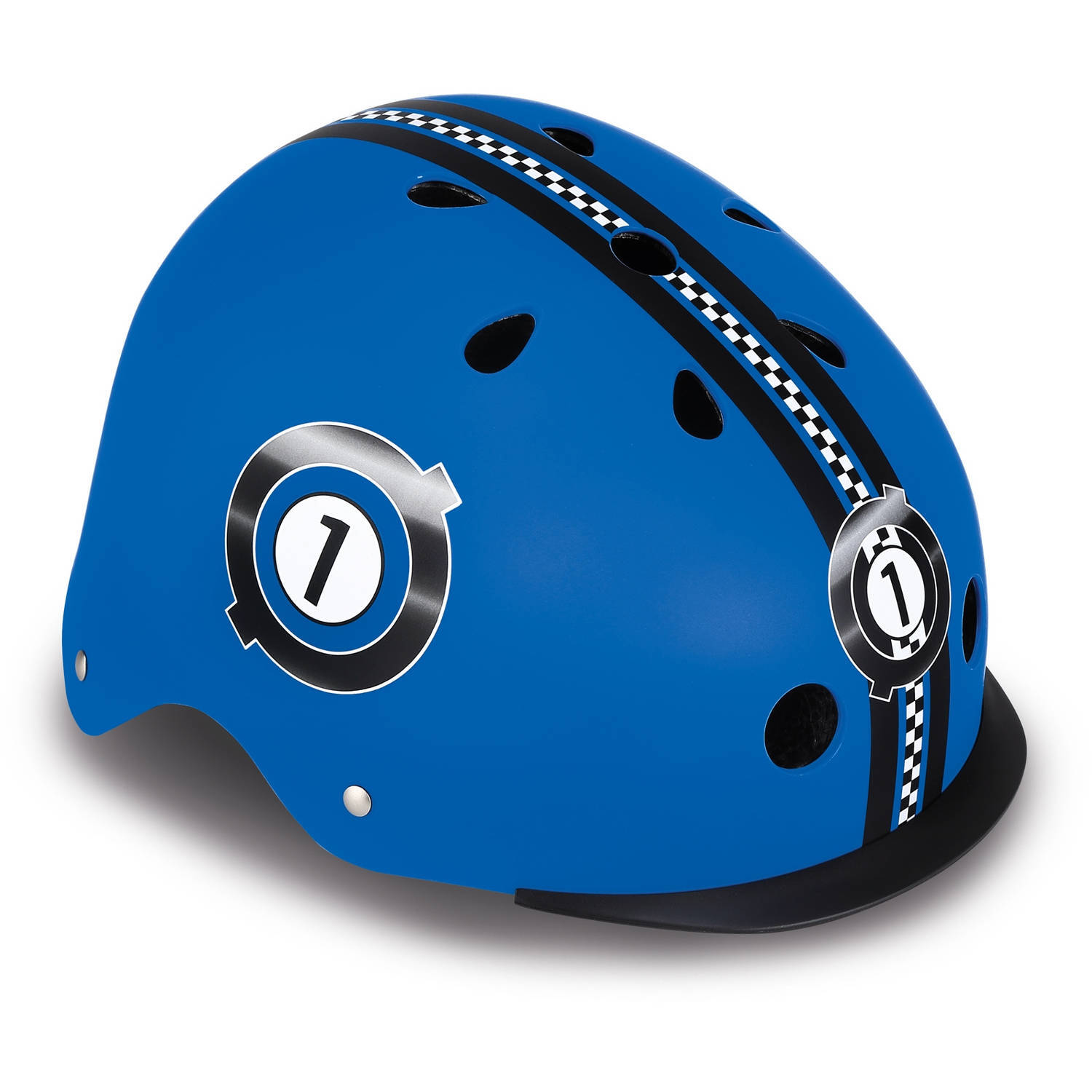 Globber helm elite lights maat 48/53 cm blauw