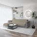 Trendy Waterdichte en Doubleface bankhoes, Dove grijs 190cm, 100% microfiber