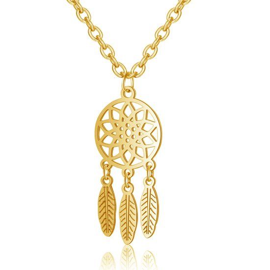 LGT JWLS Lookinggoodtoday Dromenvanger Ketting Dames Goudkleurig Edelstaal
