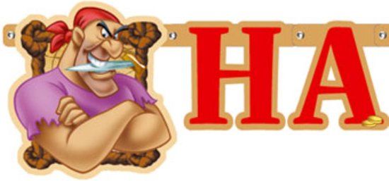 Letterslinger Disney Piraat - Multi - Kinderfeestje