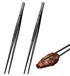 Lot de 2 pinces de cuisine en acier inoxydable, longueur 30 cm