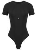 GOD SAVE QUEENS Second Skin T-Shirt Bodysuit zwart