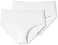 SCHIESSER 95/5 slip (2-pack) - dames midi biologisch katoen wit