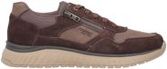 Rieker B0601-27 bruine sneaker/veterschoen met rits