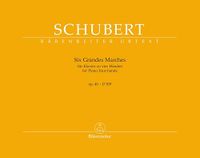 Six Baerenreiter-Verlag Six Grandes Marches für Klavier zu vier Händen op. 40 D 819