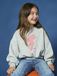 VERTBAUDET Icecat Verkorte sweater met glitterdetail voor meisjes gemêleerd grijs