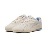 Puma Catch Soleil SD Sneakers Dames Beige - Lichtblauw Leer Rubber Veters Maat 41