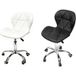 Haloyo® Lot De 2 Chaise De Bureau, Fauteuil De Bureau Ergonomique 360°, Base Stable Avec 5 Roues, Blanc Et Noir