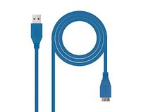 Watio Wave Verlengkabel USB 3.0 Type A/M-Micro-B, 1 m, blauw