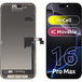 JK Display met Touchscreen voor Apple iPhone 16 Pro Max, met Frame, LCD In-Cell IC Movable Versie, Zwart