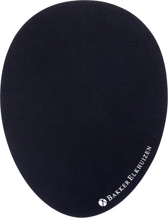 BakkerElkhuizen The Egg Ergo - Muismat - Zwart - 23 cm