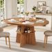 MODFU Uitschuifbare Eettafel - Walnootkleur - MDF - 110-150 X 110 X 77,5 Cm