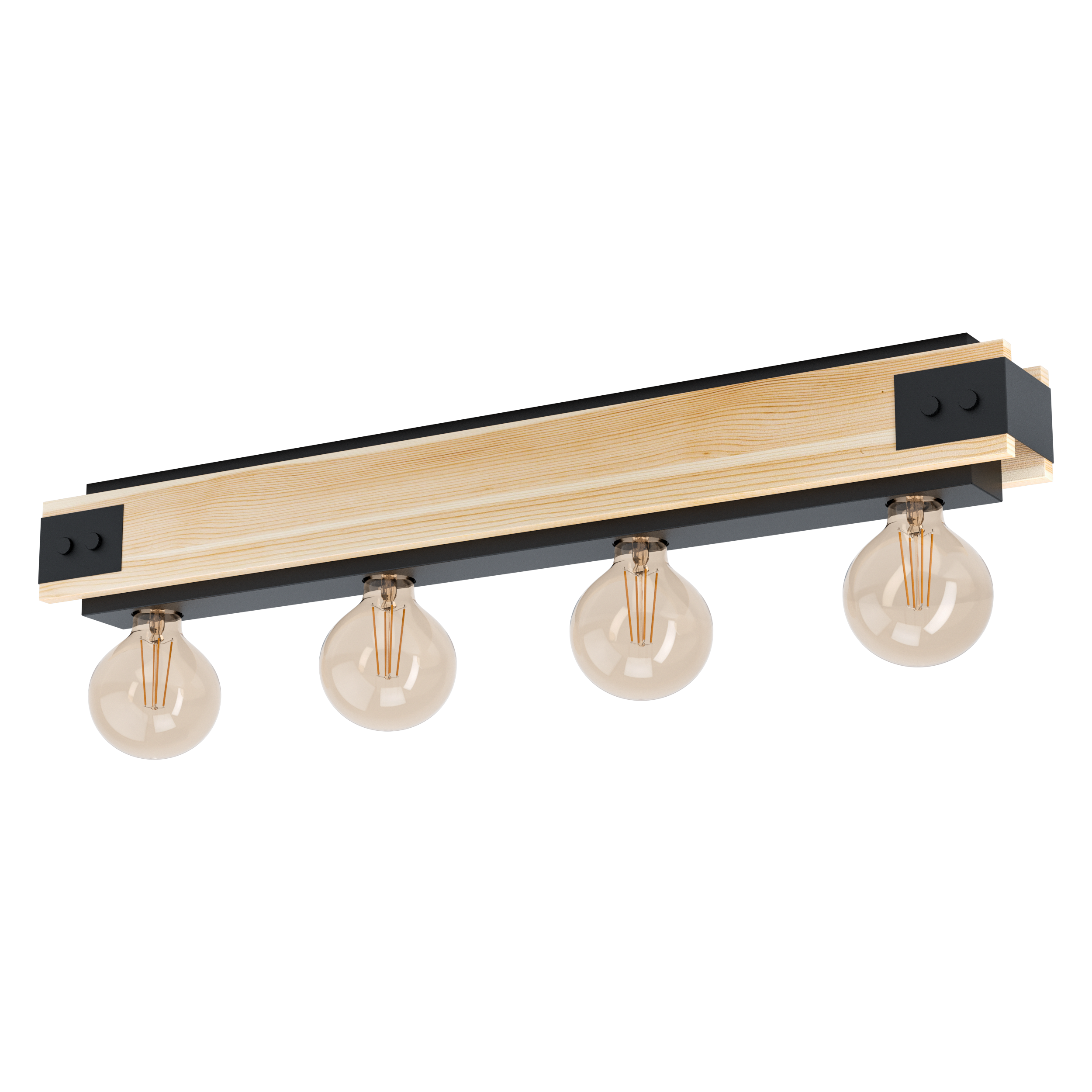 EGLO Layham Plafondlamp - Bruin - E27 - 76cm
