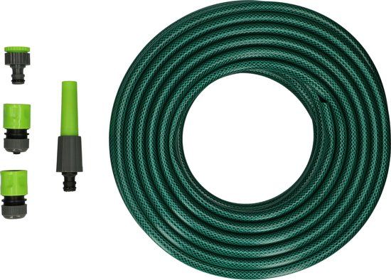 Kinzo Garden Tuinslang - 30 Meter - met Sproeier en Koppelstukken - 5-Delig