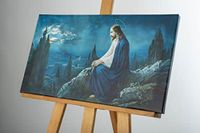 PLAYMATS Reproduction of The Prayer of the Lord Jesus in Gethsemane 55 x 30 cm