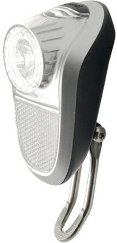 Simson White Koplamp - Fietslamp - LED - Zilver - Batterij