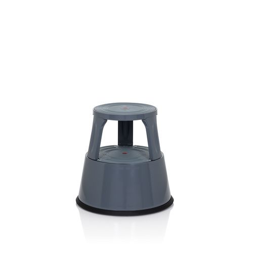 HJH OFFICE Opstapkruk Tio-M II - Donkergrijs - Verrijdbaar