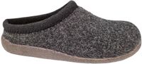 Q Fit Bern 2 Zwarte Vilten Open Dames Pantoffels