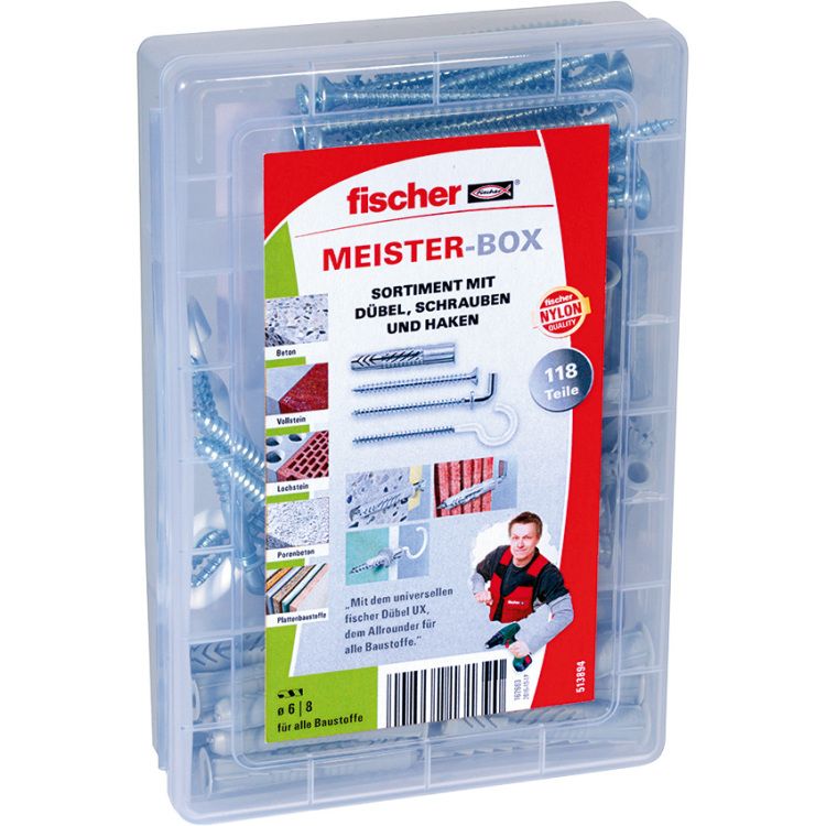 Fischer Meister-Box UX met schroeven en haken - 4048962131390
