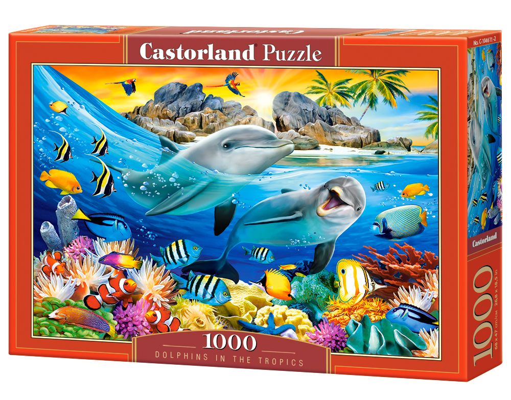 Castorland Dolphins in the Tropics - 1000 Piece Jigsaw Puzzle