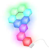 Trust GXT 902 VYBZ RGB Hexagon LED Light Panels - 9 Pack - Smart Home Compatible