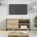 Maison Exclusive - Meuble TV, dimensions 100 x 36 x 49,5 cm, en panneaux de particules imitation chêne Sonoma
